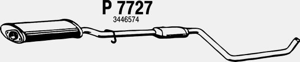 Fenno P7727 - Средний глушитель выхлопных газов autospares.lv