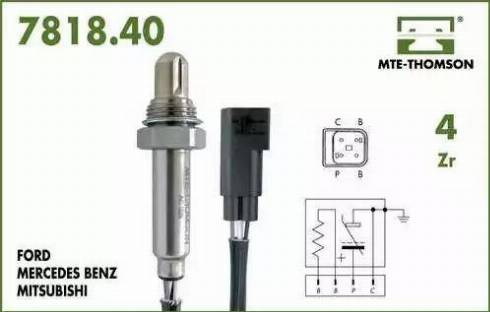 Fenno XL7818.40.071 - Лямбда-зонд, датчик кислорода autospares.lv