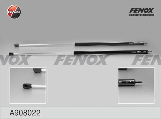 Fenox A908022 - Газовая пружина, капот autospares.lv