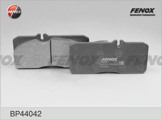 Fenox BP44042 - Тормозные колодки, дисковые, комплект autospares.lv