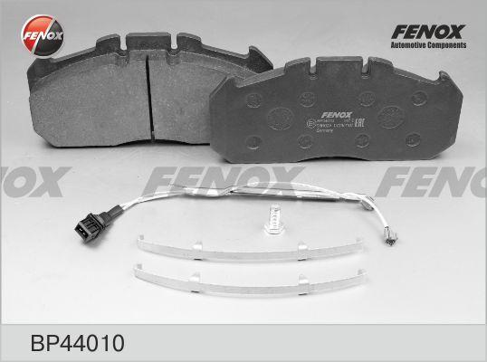 Fenox BP44010 - Тормозные колодки, дисковые, комплект autospares.lv
