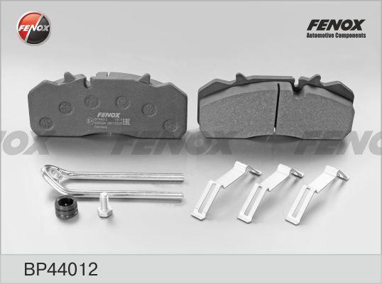 Fenox BP44012 - Тормозные колодки, дисковые, комплект autospares.lv