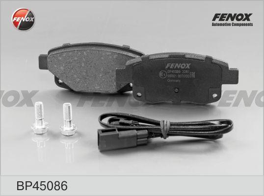 Fenox BP45086 - Тормозные колодки, дисковые, комплект autospares.lv