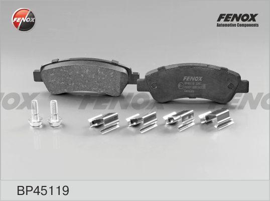 Fenox BP45119 - Тормозные колодки, дисковые, комплект autospares.lv