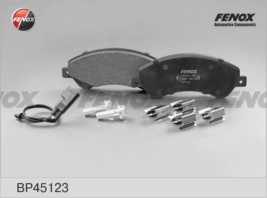 Fenox BP45123 - Тормозные колодки, дисковые, комплект autospares.lv