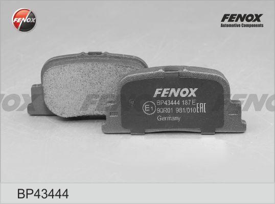 Fenox BP43444 - Тормозные колодки, дисковые, комплект autospares.lv