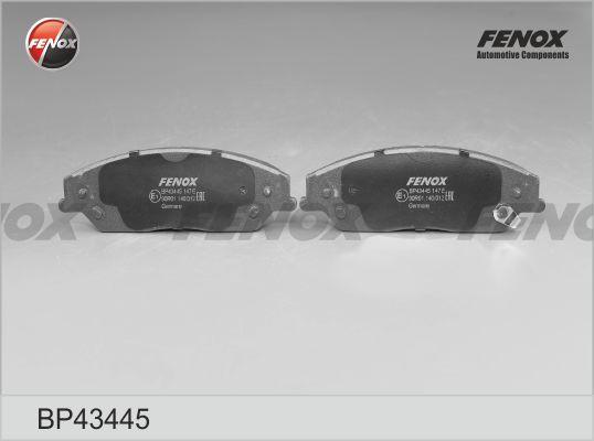 Fenox BP43445 - Тормозные колодки, дисковые, комплект autospares.lv