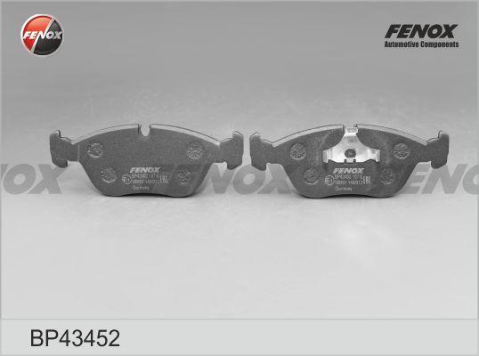 Fenox BP43452 - Тормозные колодки, дисковые, комплект autospares.lv