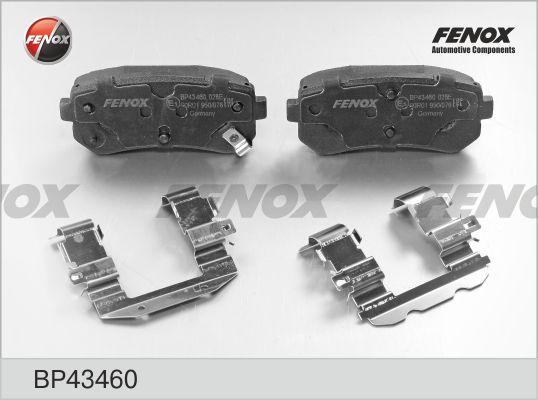 Fenox BP43460 - Тормозные колодки, дисковые, комплект autospares.lv