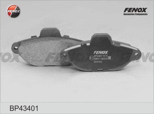 Fenox BP43401 - Тормозные колодки, дисковые, комплект autospares.lv