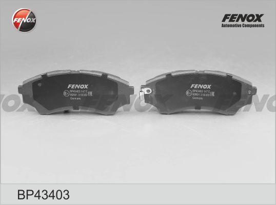 Fenox BP43403 - Тормозные колодки, дисковые, комплект autospares.lv