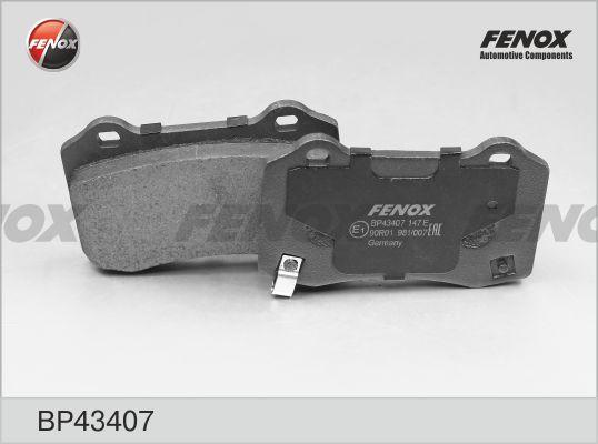 Fenox BP43407 - Тормозные колодки, дисковые, комплект autospares.lv