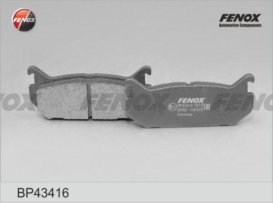 Fenox BP43416 - Тормозные колодки, дисковые, комплект autospares.lv