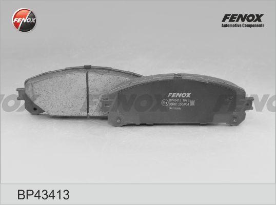 Fenox BP43413 - Тормозные колодки, дисковые, комплект autospares.lv