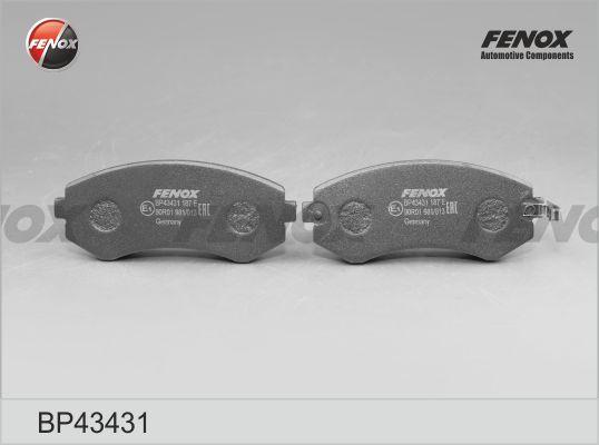 Fenox BP43431 - Тормозные колодки, дисковые, комплект autospares.lv