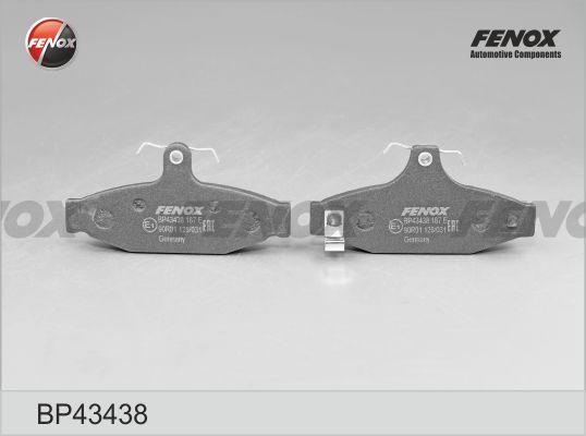 Fenox BP43438 - Тормозные колодки, дисковые, комплект autospares.lv