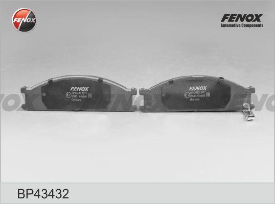 Fenox BP43432 - Тормозные колодки, дисковые, комплект autospares.lv