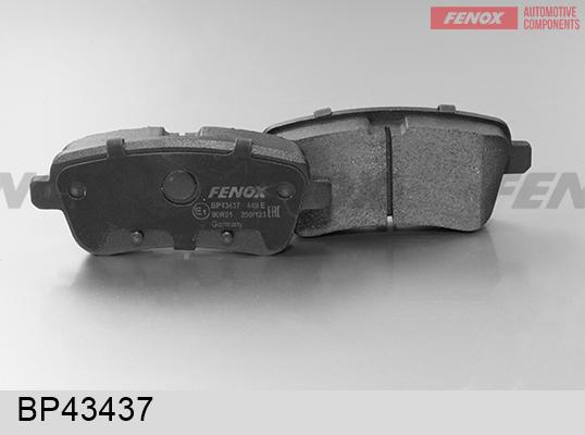 Fenox BP43437 - Тормозные колодки, дисковые, комплект autospares.lv