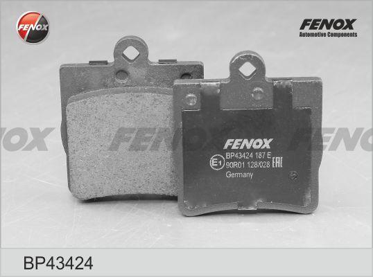 Fenox BP43424 - Тормозные колодки, дисковые, комплект autospares.lv