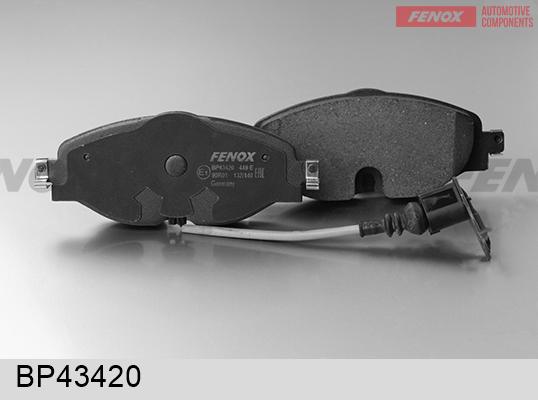 Fenox BP43420 - Тормозные колодки, дисковые, комплект autospares.lv
