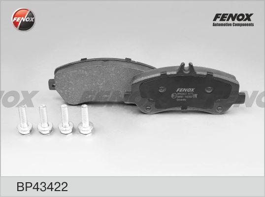 Fenox BP43422 - Тормозные колодки, дисковые, комплект autospares.lv