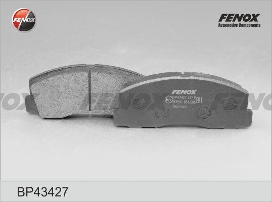 Fenox BP43427 - Тормозные колодки, дисковые, комплект autospares.lv