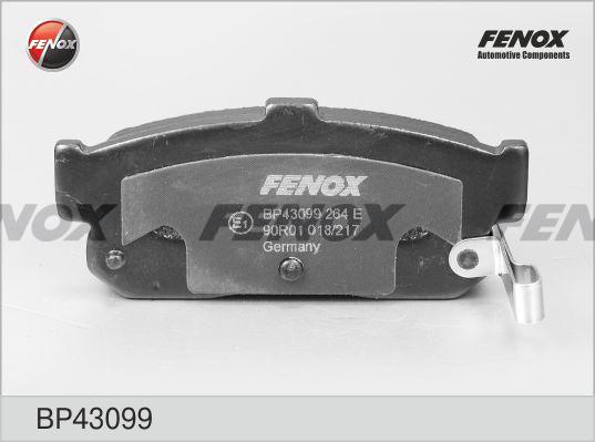 Fenox BP43099 - Тормозные колодки, дисковые, комплект autospares.lv