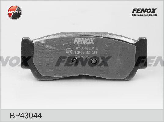 Fenox BP43044 - Тормозные колодки, дисковые, комплект autospares.lv