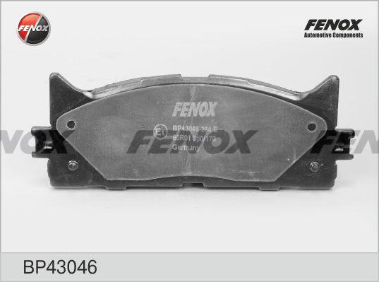 Fenox BP43046 - Тормозные колодки, дисковые, комплект autospares.lv