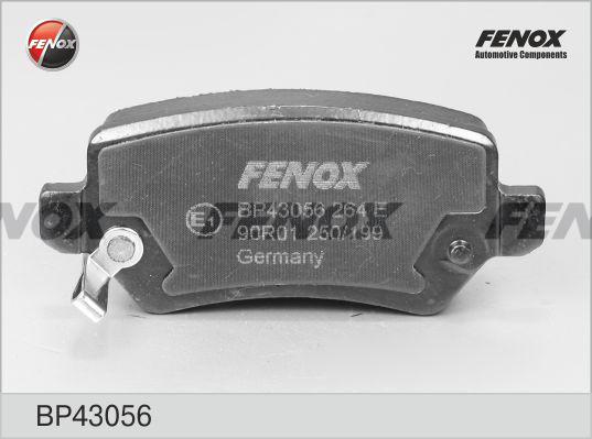 Fenox BP43056 - Тормозные колодки, дисковые, комплект autospares.lv