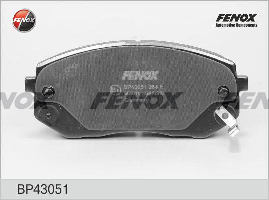 Fenox BP43051 - Тормозные колодки, дисковые, комплект autospares.lv