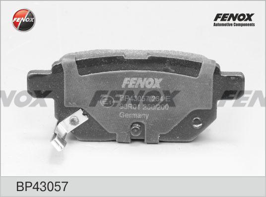 Fenox BP43057 - Тормозные колодки, дисковые, комплект autospares.lv