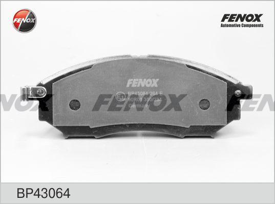 Fenox BP43064 - Тормозные колодки, дисковые, комплект autospares.lv
