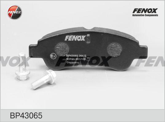 Fenox BP43065 - Тормозные колодки, дисковые, комплект autospares.lv