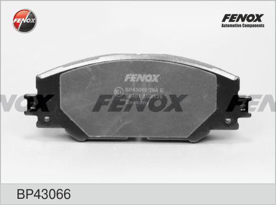Fenox BP43066 - Тормозные колодки, дисковые, комплект autospares.lv