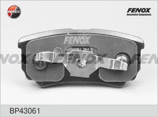Fenox BP43061 - Тормозные колодки, дисковые, комплект autospares.lv