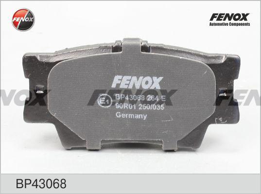 Fenox BP43068 - Тормозные колодки, дисковые, комплект autospares.lv