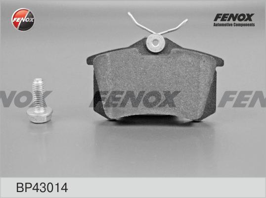 Fenox BP43014 - Тормозные колодки, дисковые, комплект autospares.lv