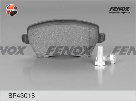 Fenox BP43018 - Тормозные колодки, дисковые, комплект autospares.lv