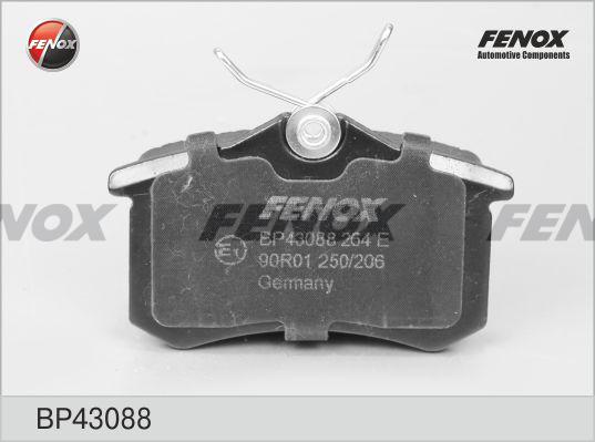 Fenox BP43088 - Тормозные колодки, дисковые, комплект autospares.lv
