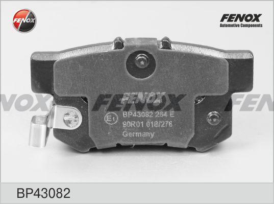 Fenox BP43082 - Тормозные колодки, дисковые, комплект autospares.lv