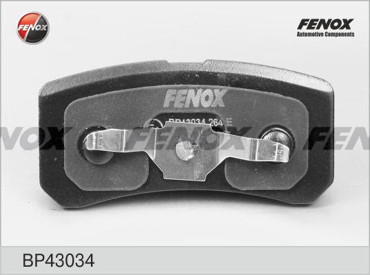 Fenox BP43034 - Тормозные колодки, дисковые, комплект autospares.lv