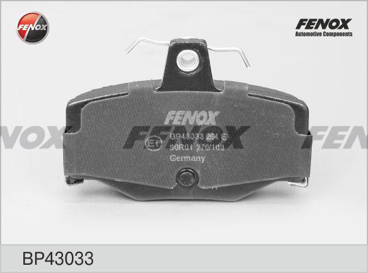 Fenox BP43033 - Тормозные колодки, дисковые, комплект autospares.lv