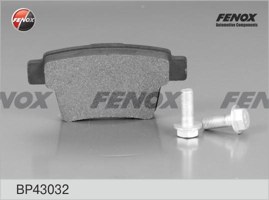 Fenox BP43032 - Тормозные колодки, дисковые, комплект autospares.lv
