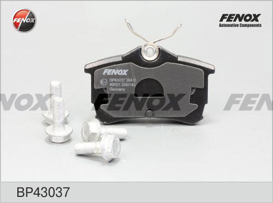 Fenox BP43037 - Тормозные колодки, дисковые, комплект autospares.lv