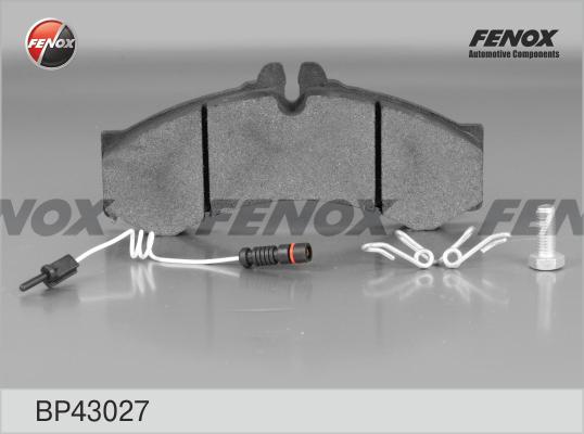 Fenox BP43027 - Тормозные колодки, дисковые, комплект autospares.lv