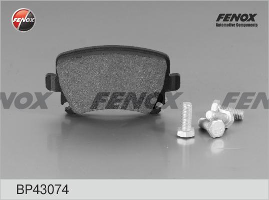 Fenox BP43074 - Тормозные колодки, дисковые, комплект autospares.lv