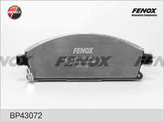 Fenox BP43072 - Тормозные колодки, дисковые, комплект autospares.lv