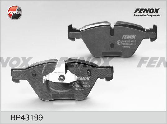 Fenox BP43199 - Тормозные колодки, дисковые, комплект autospares.lv