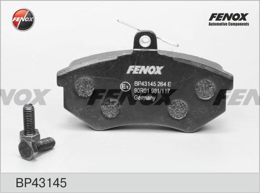 Fenox BP43145 - Тормозные колодки, дисковые, комплект autospares.lv